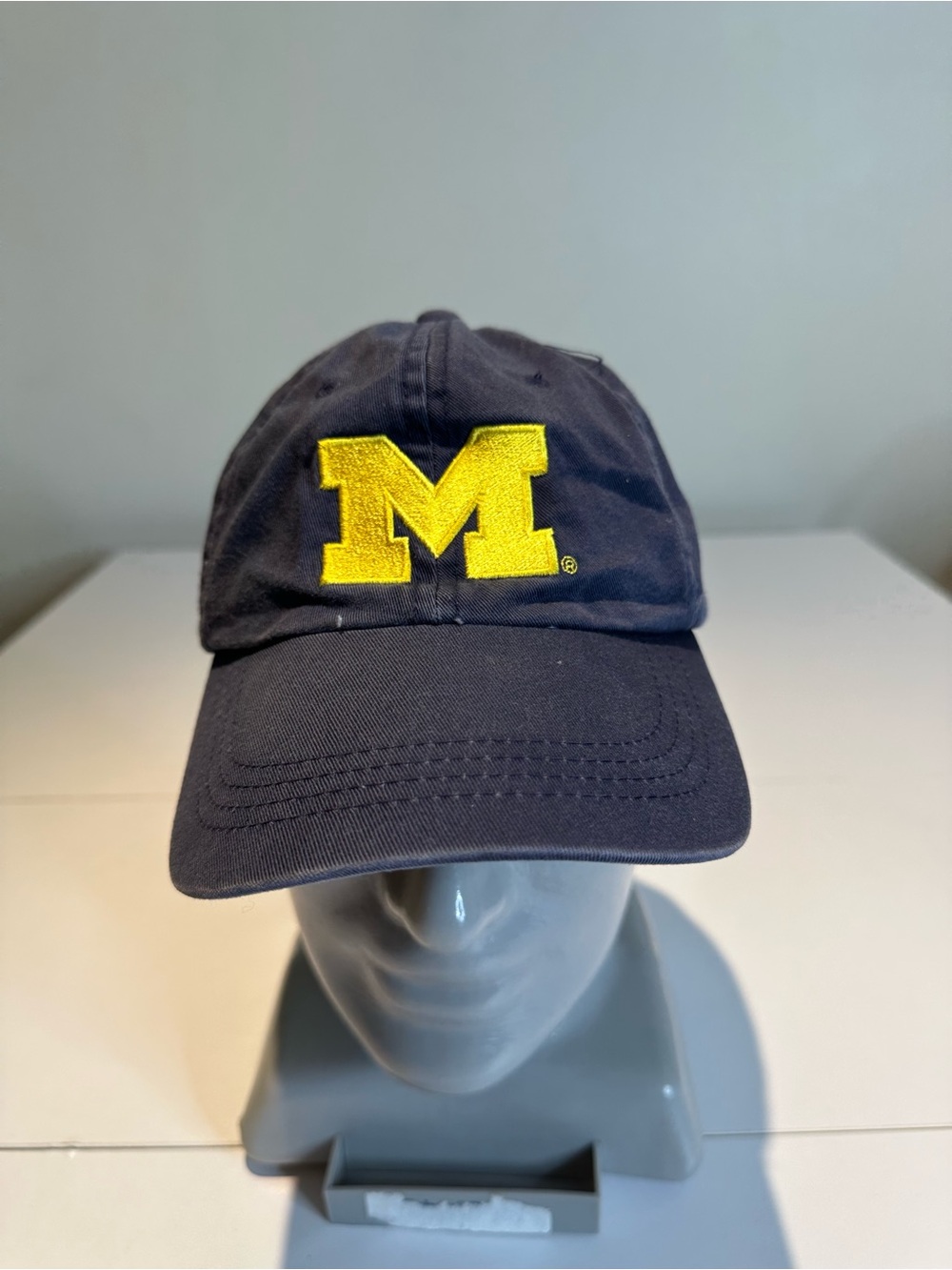 University of Michigan Navy Baseball Cap with Yellow M